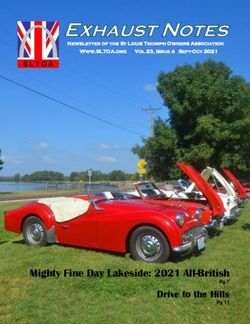 Mighty Fine Day Lakeside: 2021 All-British Drive to the Hills - St. Louis Triumph Owners ...