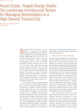 Forest Estate, Tengah Design Studio: Ten Landscape Architectural Tactics for Managing Deforestation in a High-Density Tropical City - NParks