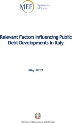 Relevant Factors Influencing Public Debt Developments in Italy - May 2019 - Mef