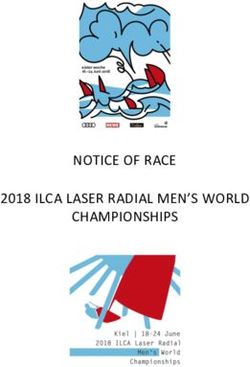 NOTICE OF RACE 2018 ILCA LASER RADIAL MEN'S WORLD CHAMPIONSHIPS
