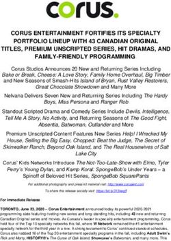 CORUS ENTERTAINMENT FORTIFIES ITS SPECIALTY PORTFOLIO LINEUP WITH 43 CANADIAN ORIGINAL TITLES, PREMIUM UNSCRIPTED SERIES, HIT DRAMAS, AND ...