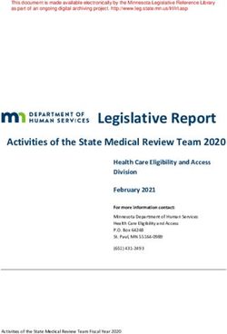 Legislative Report Activities of the State Medical Review Team 2020 - Minnesota Legislative Reference Library