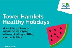 Tower Hamlets Healthy Holidays - Ideas, information and inspiration for staying active and eating well this summer holiday