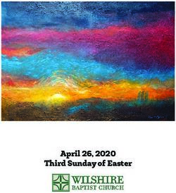 Third Sunday of Easter - April 26, 2020 - Wilshire Baptist Church