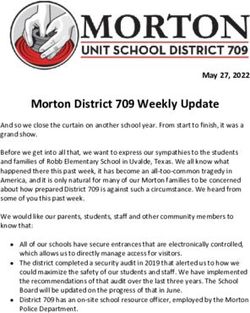 Morton District 709 Weekly Update