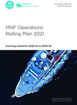 MNF Operations Rolling Plan 2021 - Covering schedules 2020-21 to 2024-25 - Australia's National Science Agency - Marine National Facility