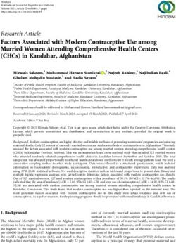 Factors Associated with Modern Contraceptive Use among Married Women Attending Comprehensive Health Centers (CHCs) in Kandahar, Afghanistan