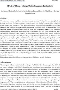 Effects of Climate Change On the Sugarcane Productivity