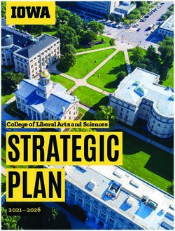 STRATEGIC PLAN College of Liberal Arts and Sciences 2021-2026