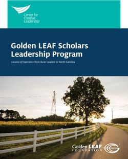 Golden LEAF Scholars Leadership Program - Lessons of Experience from Rural Leaders in North Carolina - Center for Creative ...