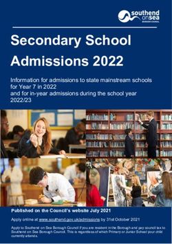 Secondary School Admissions 2022 - Southend-on-Sea ...