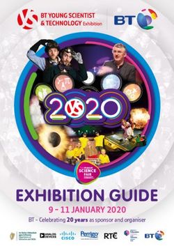 9 11 JANUARY 2020 BT - Celebrating 20 years as sponsor and organiser - SCIENCE - BT Young Scientist