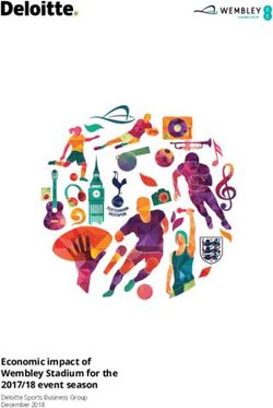 Economic impact of Wembley Stadium for the 2017/18 event season - Deloitte Sports Business Group December 2018 - Brent Council