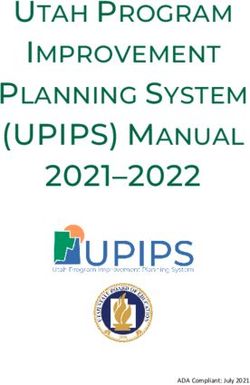2021-2022 (UPIPS) MANUAL - PLANNING SYSTEM UTAH PROGRAM IMPROVEMENT