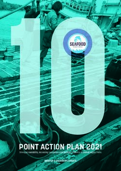 POINT ACTION PLAN 2021 - BRIEFER & PROGRESS UPDATE Driving accountability, increasing transparency and building confidence in seafood supply ...