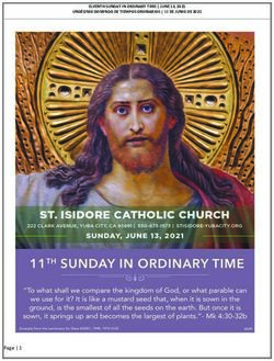 ELVENTH SUNDAY IN ORDINARY TIME | JUNE 13, 2021 - St. Isidore Catholic Church