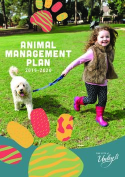 ANIMAL MANAGEMENT PLAN - City of Unley