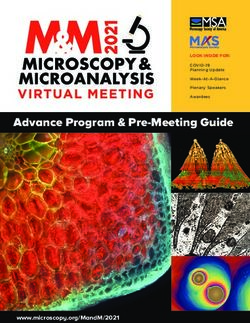 Advance Program & Pre-Meeting Guide - LOOK INSIDE FOR: www.microscopy.orgMandM/2021 - Microscopy Society of America