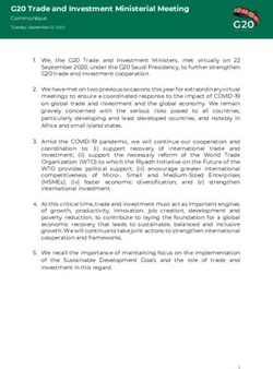 G20 Trade and Investment Ministerial Meeting