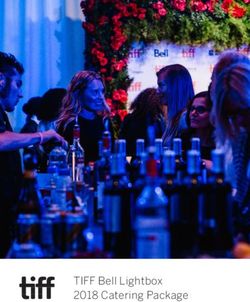 TIFF Bell Lightbox 2018 Catering Package - Contentful