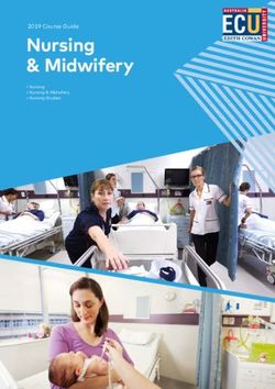 Nursing & Midwifery 2019 Course Guide