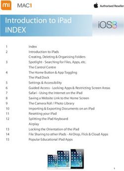 Introduction to iPad INDEX