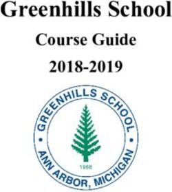 Greenhills School Course Guide 2018-2019