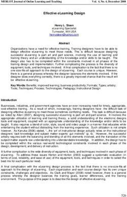 Effective eLearning Design