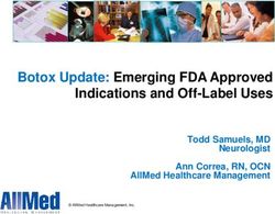 Botox Update: Emerging FDA Approved Indications and Off-Label Uses - Todd Samuels, MD Neurologist Ann Correa, RN, OCN AllMed Healthcare Management
