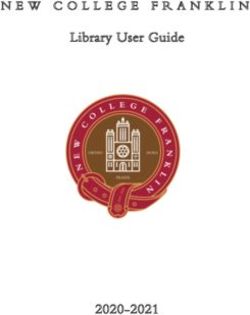 NEW COLLEGE FRANKLIN Library User Guide 2020-2021