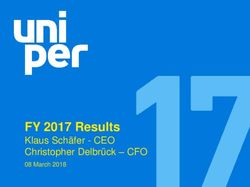 FY 2017 Results Klaus Schäfer - CEO Christopher Delbrück - CFO - 08 March 2018