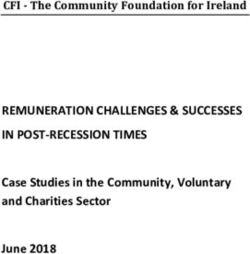 REMUNERATION CHALLENGES & SUCCESSES IN POST-RECESSION TIMES - Case Studies in the Community, Voluntary and Charities Sector June 2018 - CFI - The ...