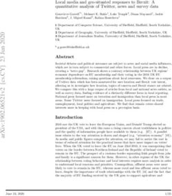 Local media and geo-situated responses to Brexit: A quantitative analysis of Twitter, news and survey data