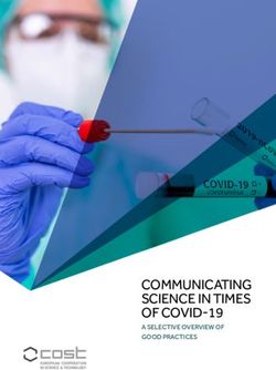 COMMUNICATING SCIENCE IN TIMES OF COVID-19 - A SELECTIVE OVERVIEW OF GOOD PRACTICES