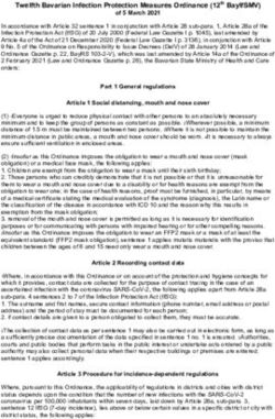 TWELFTH BAVARIAN INFECTION PROTECTION MEASURES ORDINANCE (12TH BAYIFSMV)