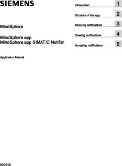 MINDSPHERE MINDSPHERE APP MINDSPHERE APP SIMATIC NOTIFIER - INTRODUCTION STRUCTURE OF THE APP SHOW MY NOTIFICATIONS CREATING NOTIFICATIONS ...
