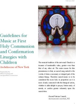 Guidelines for Music at First Holy Communion and Confirmation Liturgies with Children