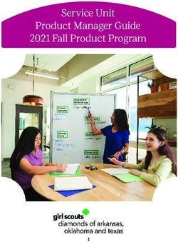 Service Unit Product Manager Guide 2021 Fall Product Program - Girl Scouts Diamonds