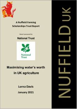 Lorna Davis Maximising water's worth in UK agriculture - January 2021