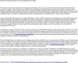 What are ways by which you can strengthen your body?