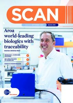 Aroa world-leading biologics with traceability 11 - ISSUE 50 SEPTEMBER 2020 - GS1 New Zealand