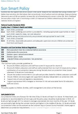 Sun Smart Policy - Wandong OSHC