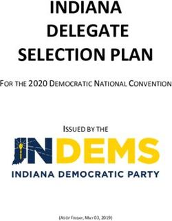 INDIANA DELEGATE SELECTION PLAN - FOR THE 2020 DEMOCRATIC NATIONAL CONVENTION ISSUED BY THE - Indiana Democratic ...