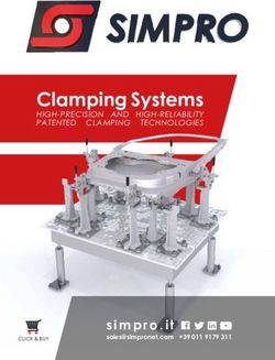 CLAMPING SYSTEMS HIGH-PRECISION AND HIGH-RELIABILITY PATENTED CLAMPING TECHNOLOGIES - SIMPRO SPA