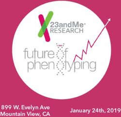 899 W. Evelyn Ave Mountain View, CA January 24th, 2019 - 23andMe Research