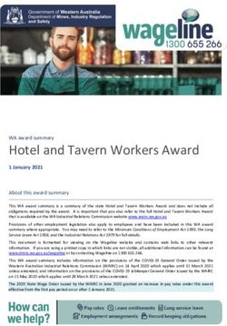 Hotel and Tavern Workers Award - WA award summary - Commerce WA