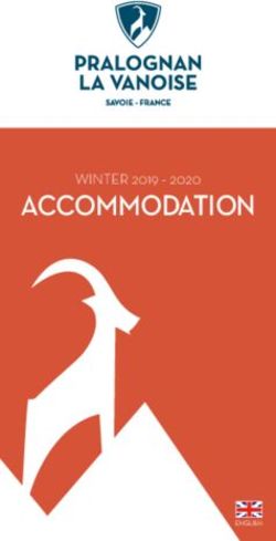 ACCOMMODATION WINTER 2019 2020 - Pralognan-la-Vanoise