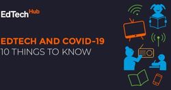 10 THINGS TO KNOW EDTECH AND COVID-19 - EDTECH HUB