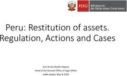 Peru: Restitution of assets. Regulation, Actions and Cases - Ana Teresa Revilla Vergara Head of the General Office of Legal Affairs Addis Ababa ...