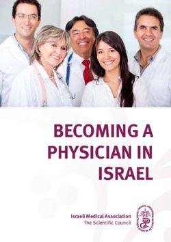 BECOMING A PHYSICIAN IN ISRAEL - ISRAELI MEDICAL ASSOCIATION THE SCIENTIFIC COUNCIL